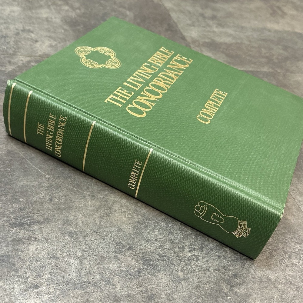 THE LIVING BIBLE CONCORDANCE COMPLETE By Jack Atkeson Speer -‎ Hardcover 1974